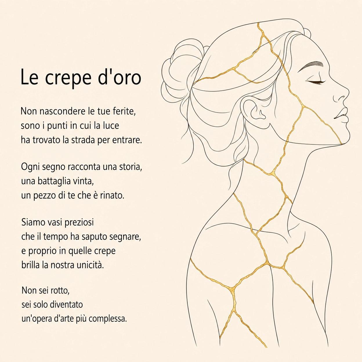 Le crepe d'oro poesia illustrata