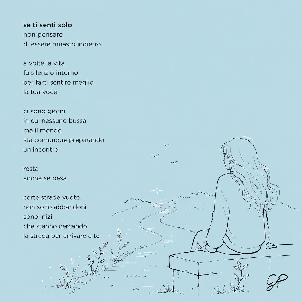 Se ti senti solo poesia illustrata