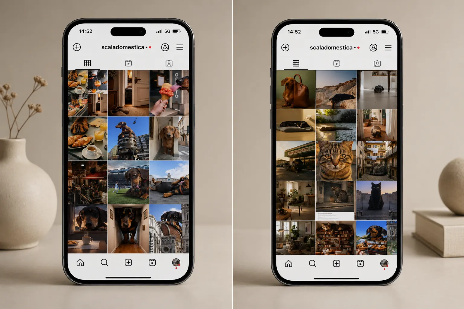 scaladomestica progetto fotografico surreale su Instagram