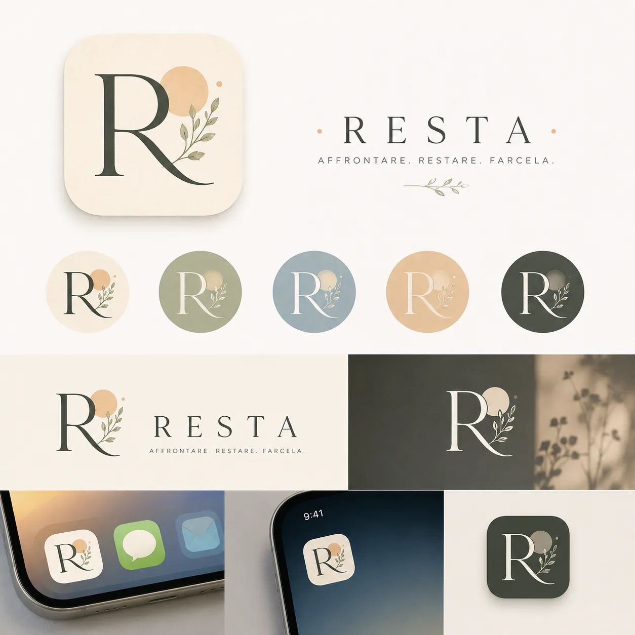RESTA web app branding